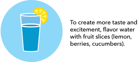 A picture of an image with the words " to create more excitement, it is important that fruit slices and berries, cut into circles."